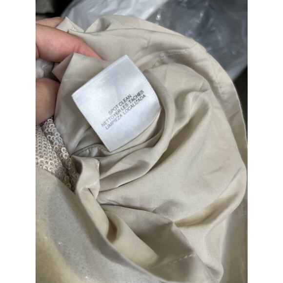 Badgley Mischka Ruffled Sequin Gown 2 - Picture 11 of 12